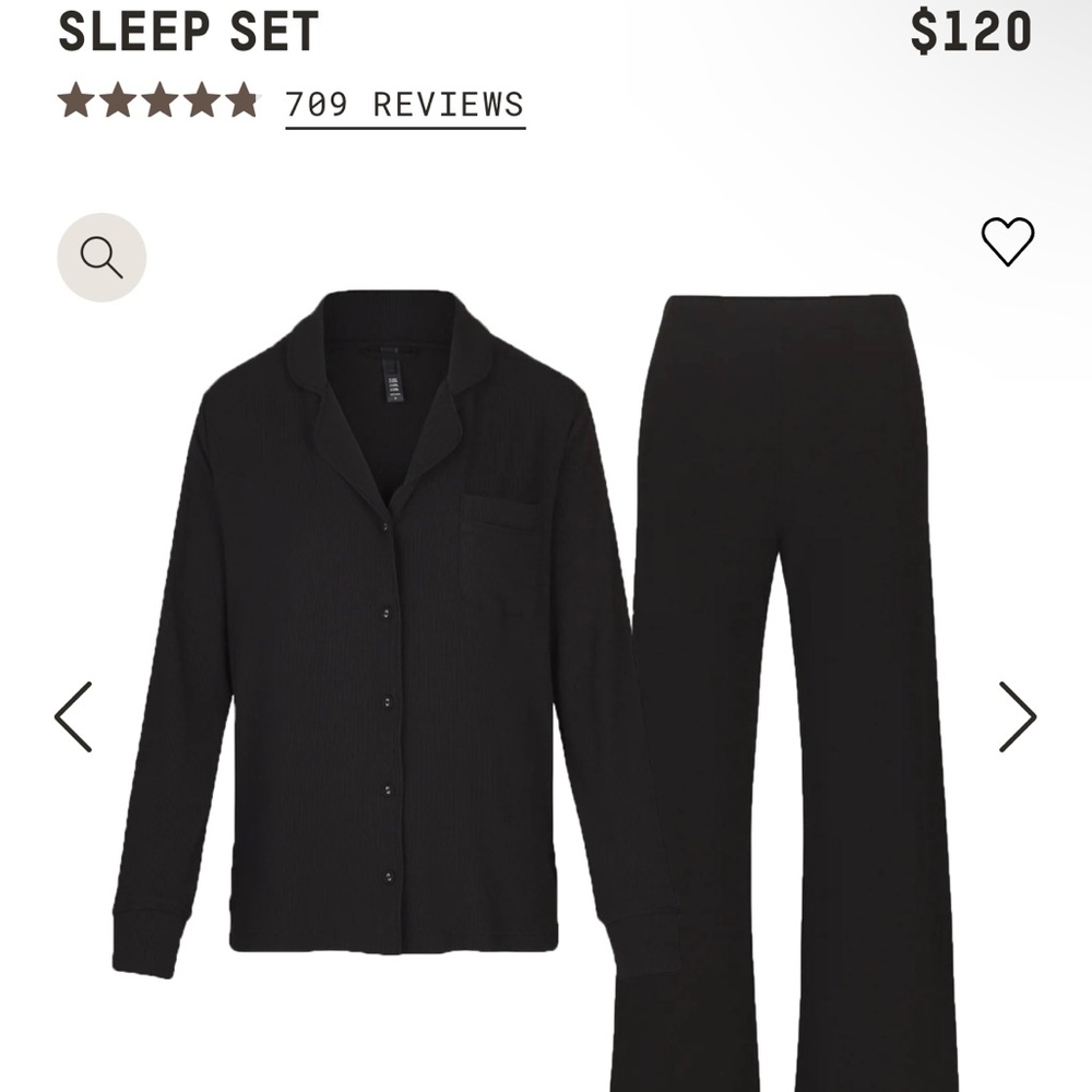 brand new skims pajama set